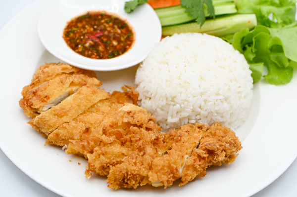 Crispy Fried Chicken with Rice namjim