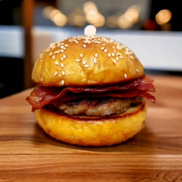 Slider au bacon de porc