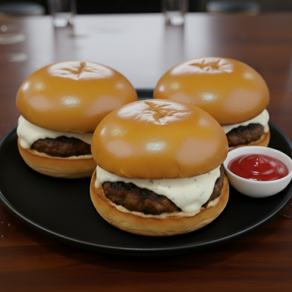 THREE Beef Cheese Slider 3 piece